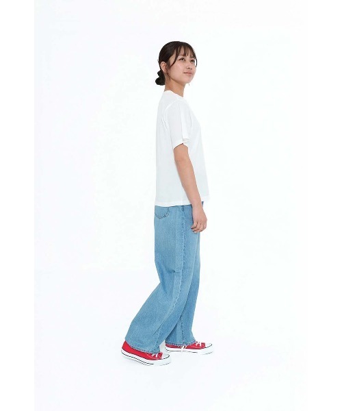 HEART MARKET(ハートマーケット)の「さらさら半袖CottonT(Tシャツ/カットソー・レディース・ブラック系/チャコール/ホワイト/ブラック/ナチュラル・MEDIUM/LARGE/LL)」の7枚目の写真