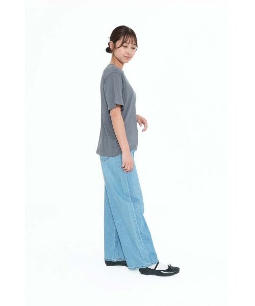 HEART MARKET(ハートマーケット)の「さらさら半袖CottonT(Tシャツ/カットソー・レディース・ブラック系/チャコール/ホワイト/ブラック/ナチュラル・MEDIUM/LARGE/LL)」の19枚目の写真