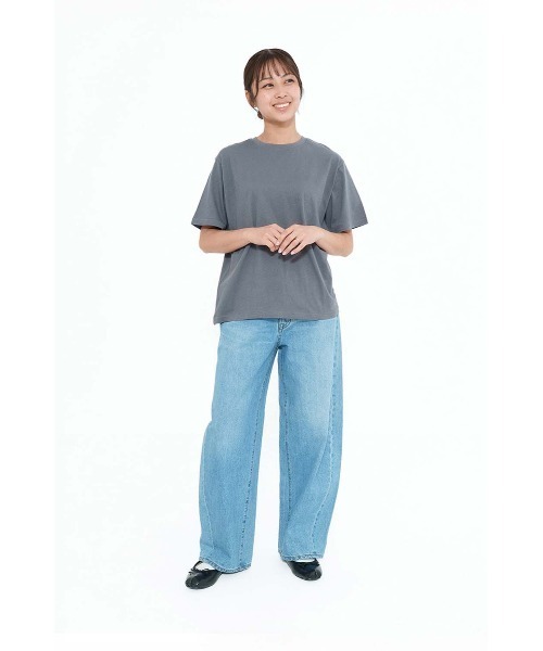 HEART MARKET(ハートマーケット)の「さらさら半袖CottonT(Tシャツ/カットソー・レディース・ブラック系/チャコール/ホワイト/ブラック/ナチュラル・MEDIUM/LARGE/LL)」の18枚目の写真