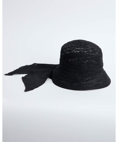 La Maison de Lyllis（メゾンドリリス）の「CLOCHE SCARF 2261029 LaMaisondeLyllis（Tシャツ/カットソー・レディース・ブラック/ホワイト・FREE）」の7枚目の写真