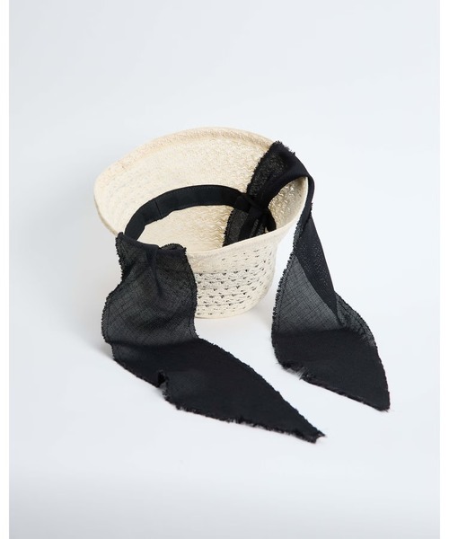 La Maison de Lyllis（メゾンドリリス）の「CLOCHE SCARF 2261029 LaMaisondeLyllis（Tシャツ/カットソー・レディース・ブラック/ホワイト・FREE）」の5枚目の写真