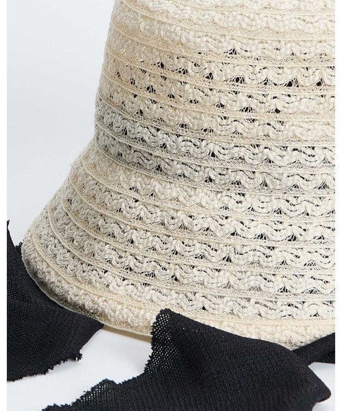 La Maison de Lyllis（メゾンドリリス）の「CLOCHE SCARF 2261029 LaMaisondeLyllis（Tシャツ/カットソー・レディース・ブラック/ホワイト・FREE）」の4枚目の写真