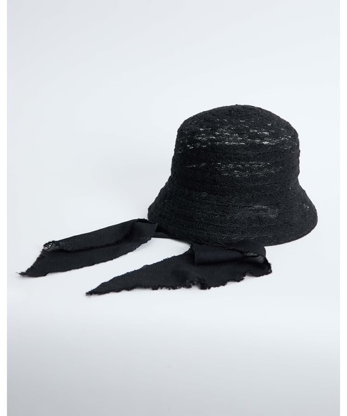 La Maison de Lyllis（メゾンドリリス）の「CLOCHE SCARF 2261029 LaMaisondeLyllis（Tシャツ/カットソー・レディース・ブラック/ホワイト・FREE）」の8枚目の写真