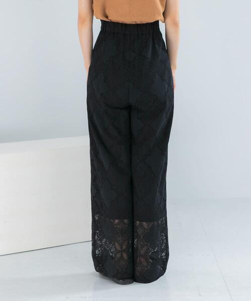 URBAN RESEARCH ROSSO WOMEN(アーバンリサーチ ロッソ)の「パネルレースストレートイージーパンツ(その他パンツ・レディース・ブラック/ホワイト・FREE)」の18枚目の写真