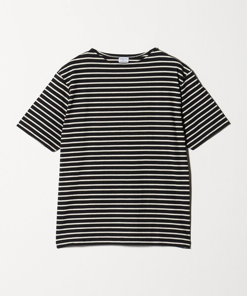 Armor lux(アルモーリュックス)の「【別注】<Armor-Lux> セミボートネック ボーダー Tシャツ(Tシャツ/カットソー・メンズ・イエロー/ブラウン系/グレー系/ケリーグリーン/コバルトブルー/ブラック・XL/M/L/S)」の18枚目の写真