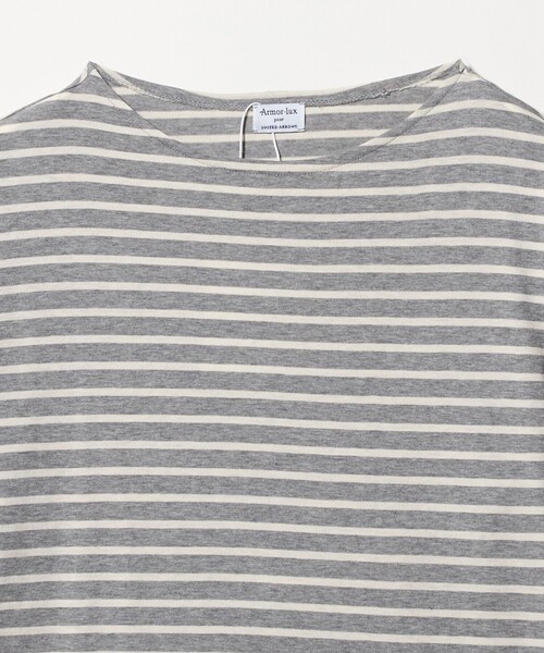 Armor lux(アルモーリュックス)の「【別注】<Armor-Lux> セミボートネック ボーダー Tシャツ(Tシャツ/カットソー・メンズ・イエロー/ブラウン系/グレー系/ケリーグリーン/コバルトブルー/ブラック・XL/M/L/S)」の22枚目の写真