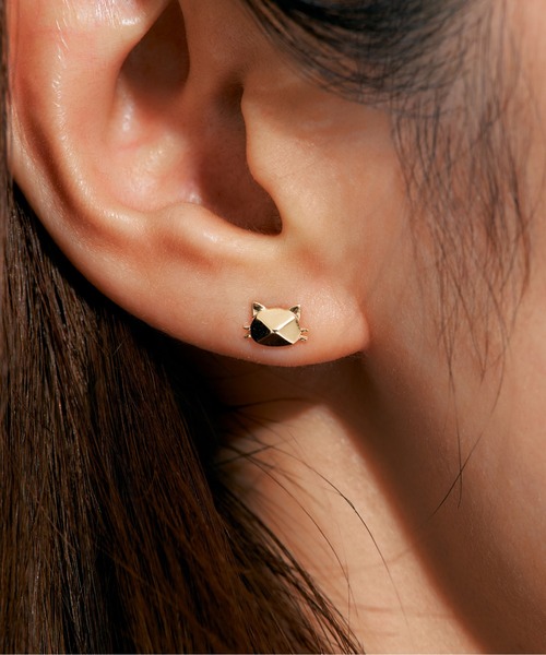 Jewel closet by L&Co.（ジュエルクローゼットバイエルアンドコー）の「K10 モチーフ ピアス（ピアス（両耳用）・レディース・ゴールド系3/ゴールド系1/ゴールド系2・FREE）」の5枚目の写真