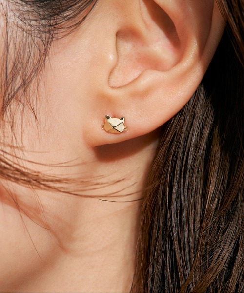 Jewel closet by L&Co.（ジュエルクローゼットバイエルアンドコー）の「K10 モチーフ ピアス（ピアス（両耳用）・レディース・ゴールド系3/ゴールド系1/ゴールド系2・FREE）」の6枚目の写真