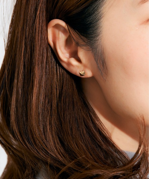 Jewel closet by L&Co.（ジュエルクローゼットバイエルアンドコー）の「K10 モチーフ ピアス（ピアス（両耳用）・レディース・ゴールド系3/ゴールド系1/ゴールド系2・FREE）」の8枚目の写真