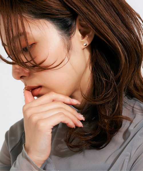 Jewel closet by L&Co.（ジュエルクローゼットバイエルアンドコー）の「K10 モチーフ ピアス（ピアス（両耳用）・レディース・ゴールド系3/ゴールド系1/ゴールド系2・FREE）」の9枚目の写真