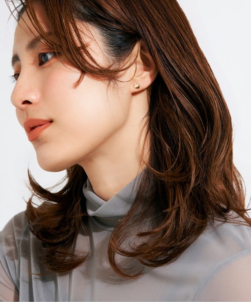 Jewel closet by L&Co.（ジュエルクローゼットバイエルアンドコー）の「K10 モチーフ ピアス（ピアス（両耳用）・レディース・ゴールド系3/ゴールド系1/ゴールド系2・FREE）」の10枚目の写真