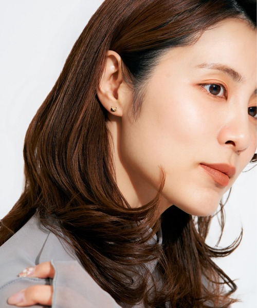 Jewel closet by L&Co.（ジュエルクローゼットバイエルアンドコー）の「K10 モチーフ ピアス（ピアス（両耳用）・レディース・ゴールド系3/ゴールド系1/ゴールド系2・FREE）」の11枚目の写真