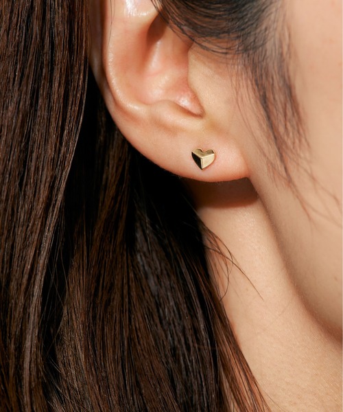Jewel closet by L&Co.（ジュエルクローゼットバイエルアンドコー）の「K10 モチーフ ピアス（ピアス（両耳用）・レディース・ゴールド系3/ゴールド系1/ゴールド系2・FREE）」の14枚目の写真