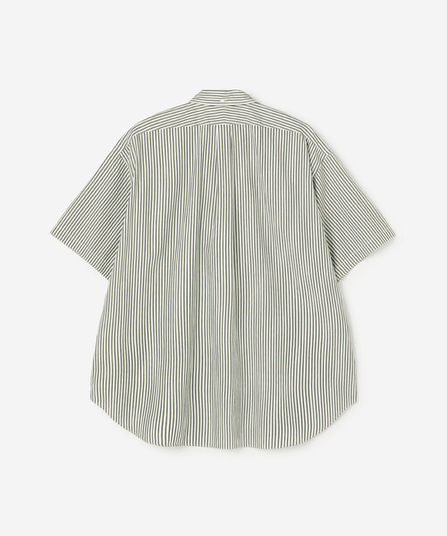 GYMPHLEX（ジムフレックス）の「Gymphlex | ボタンダウン半袖シャツ STRIPE MEN（シャツ/ブラウス・メンズ・グリーン系その他・S/L/M）」の3枚目の写真