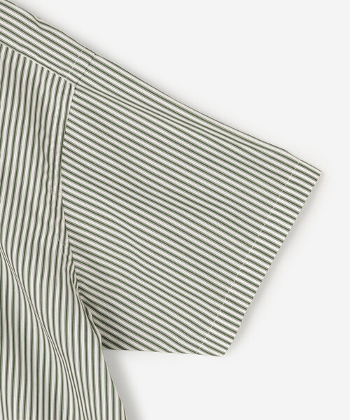 GYMPHLEX（ジムフレックス）の「Gymphlex | ボタンダウン半袖シャツ STRIPE MEN（シャツ/ブラウス・メンズ・グリーン系その他・S/L/M）」の5枚目の写真