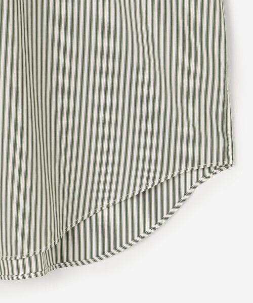 GYMPHLEX（ジムフレックス）の「Gymphlex | ボタンダウン半袖シャツ STRIPE MEN（シャツ/ブラウス・メンズ・グリーン系その他・S/L/M）」の6枚目の写真