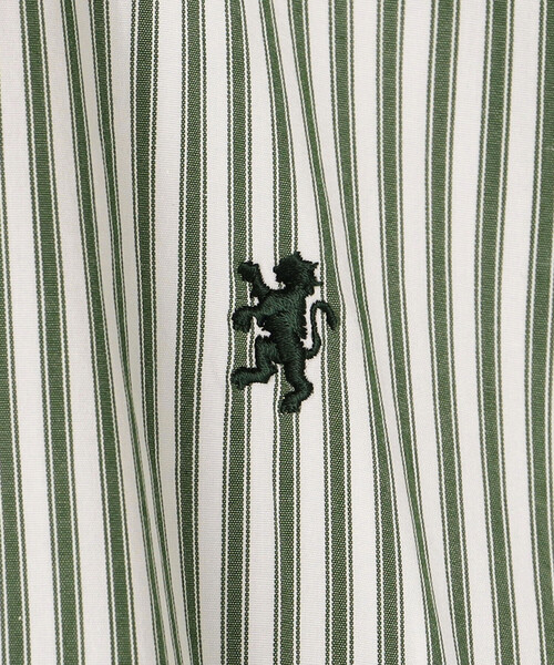 GYMPHLEX（ジムフレックス）の「Gymphlex | ボタンダウン半袖シャツ STRIPE MEN（シャツ/ブラウス・メンズ・グリーン系その他・S/L/M）」の8枚目の写真