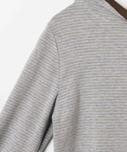 BAYFLOW(ベイフロー)の「ソフトフライスパーカー(Tシャツ/カットソー・レディース・ブラック/ライトブルー/グレー・FREE)」の13枚目の写真