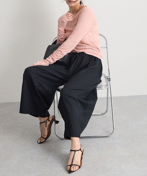 Futier land(フューティアランド)の「カーブパンツ(その他パンツ・レディース・ホワイト/ネイビー・MEDIUM)」の15枚目の写真