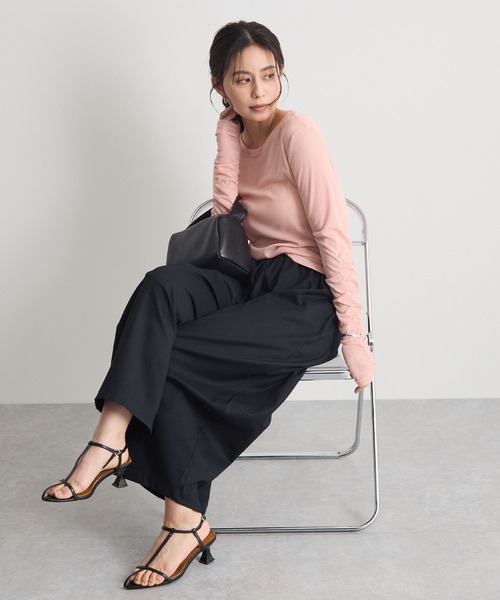 Futier land(フューティアランド)の「カーブパンツ(その他パンツ・レディース・ホワイト/ネイビー・MEDIUM)」の16枚目の写真