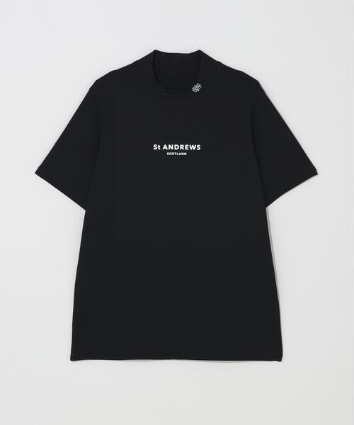St ANDREWS(セントアンドリュース)の「【St ANDREWS】吸水速乾ポコポコジャージUV半袖ハイネック (MENS)(Tシャツ/カットソー・メンズ・ブラック/グリーン/ホワイト・M/L/LL)」の6枚目の写真