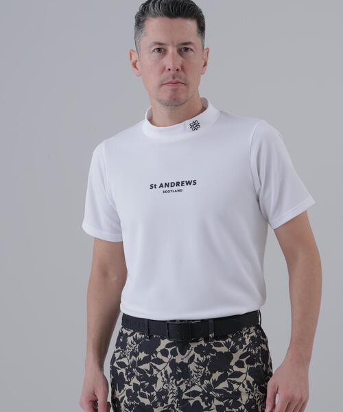 St ANDREWS(セントアンドリュース)の「【St ANDREWS】吸水速乾ポコポコジャージUV半袖ハイネック (MENS)(Tシャツ/カットソー・メンズ・ブラック/グリーン/ホワイト・M/L/LL)」の10枚目の写真