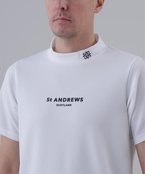 St ANDREWS(セントアンドリュース)の「【St ANDREWS】吸水速乾ポコポコジャージUV半袖ハイネック (MENS)(Tシャツ/カットソー・メンズ・ブラック/グリーン/ホワイト・M/L/LL)」の14枚目の写真