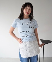 SANSeLF | 【SANSeLF】アートレタリングコンパクトTシャツ saw26s079(Tシャツ/カットソー)