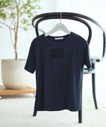 Firsthand/ファーストハンド レース アップリケ コットンモダールTシャツ