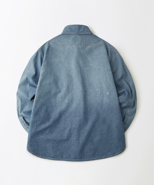 OUTSTANDING(アウトスタンディング)の「USN SELVEDGE CHAMBRAY SHIRT_DIRTY BLUE(シャツ/ブラウス・メンズ・その他・SMALL/MEDIUM/LARGE)」の2枚目の写真