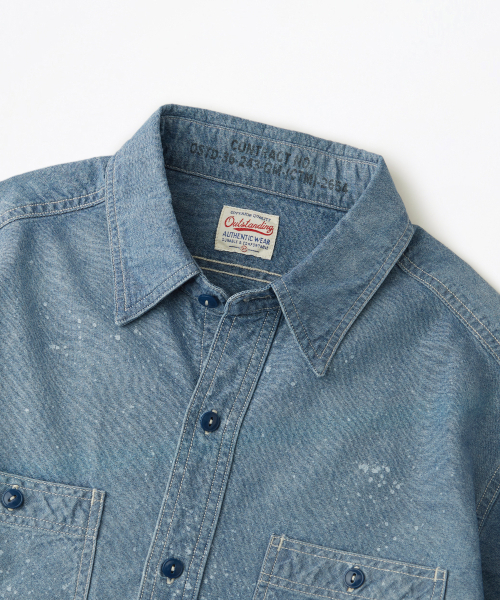 OUTSTANDING(アウトスタンディング)の「USN SELVEDGE CHAMBRAY SHIRT_DIRTY BLUE(シャツ/ブラウス・メンズ・その他・SMALL/MEDIUM/LARGE)」の3枚目の写真