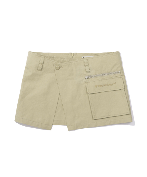 EXTRAORDINARY(エクストラオーディナリー)の「WOMEN CARGO WRAP SKIRT BEIGE(スカート・レディース・その他・SMALL/X-SMALL)」の1枚目の写真