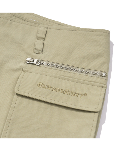 EXTRAORDINARY(エクストラオーディナリー)の「WOMEN CARGO WRAP SKIRT BEIGE(スカート・レディース・その他・SMALL/X-SMALL)」の4枚目の写真