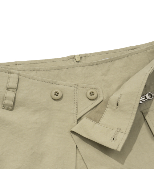 EXTRAORDINARY(エクストラオーディナリー)の「WOMEN CARGO WRAP SKIRT BEIGE(スカート・レディース・その他・SMALL/X-SMALL)」の5枚目の写真