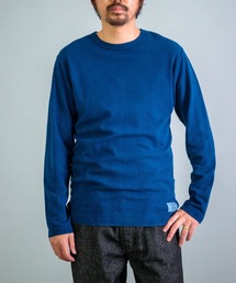OMNIGOD | [OMNIGOD mens / オムニゴッド] KLフライス (手染めインディゴ) ロングスリーブＴシャツ(Tシャツ/カットソー)