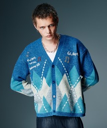 glamb | Beadswork Argyle Cardigan / ビーズワークアーガイルカーディガン(カーディガン/ボレロ)