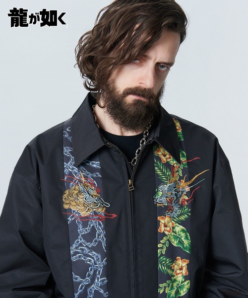 glamb(グラム)の「Kiryu vs Mine Jacket / キリュウバーサスミネジャケット(ブルゾン・メンズ・ブラック・L/M/XL)」の4枚目の写真