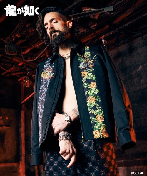 glamb(グラム)の「Kiryu vs Mine Jacket / キリュウバーサスミネジャケット(ブルゾン・メンズ・ブラック・L/M/XL)」の14枚目の写真