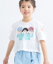 QUNTSTYLE | 転写プリントアップリケ刺しゅう半袖Tシャツ(Tシャツ/カットソー)