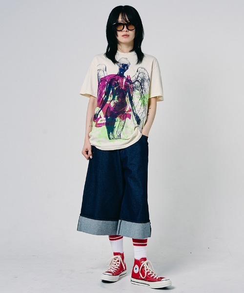 EFFECTEN(エフェクテン)の「mp15127-Denim wide short pants デニムワイドショートパンツ(efdig-04)(デニムパンツ・メンズ・インディゴブルー・M/L)」の9枚目の写真