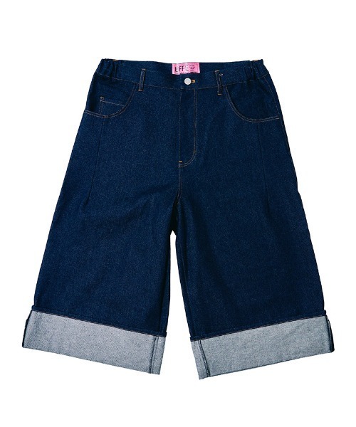 EFFECTEN(エフェクテン)の「mp15127-Denim wide short pants デニムワイドショートパンツ(efdig-04)(デニムパンツ・メンズ・インディゴブルー・M/L)」の8枚目の写真