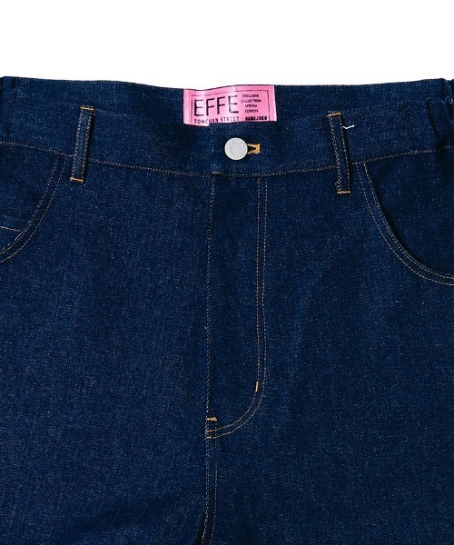 EFFECTEN(エフェクテン)の「mp15127-Denim wide short pants デニムワイドショートパンツ(efdig-04)(デニムパンツ・メンズ・インディゴブルー・M/L)」の6枚目の写真