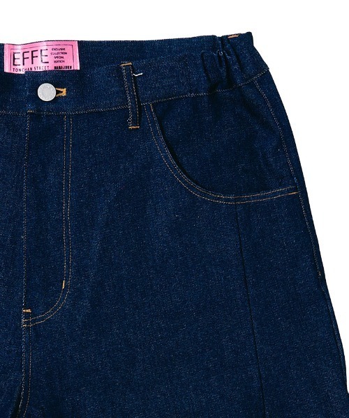 EFFECTEN(エフェクテン)の「mp15127-Denim wide short pants デニムワイドショートパンツ(efdig-04)(デニムパンツ・メンズ・インディゴブルー・M/L)」の5枚目の写真