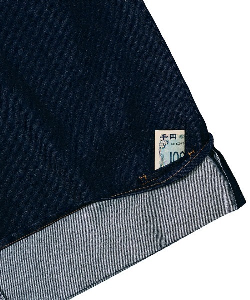EFFECTEN(エフェクテン)の「mp15127-Denim wide short pants デニムワイドショートパンツ(efdig-04)(デニムパンツ・メンズ・インディゴブルー・M/L)」の3枚目の写真