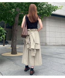 チェックレイヤードルックスカート / Checked Layered-Look Skirt