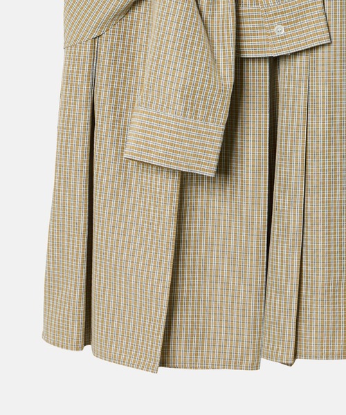 LE CIEL BLEU(ルシェルブルー)の「チェックレイヤードルックスカート / Checked Layered-Look Skirt(スカート・レディース・ベージュ/グレー・34/36/38)」の13枚目の写真