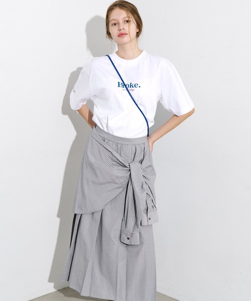 LE CIEL BLEU(ルシェルブルー)の「チェックレイヤードルックスカート / Checked Layered-Look Skirt(スカート・レディース・ベージュ/グレー・34/36/38)」の18枚目の写真