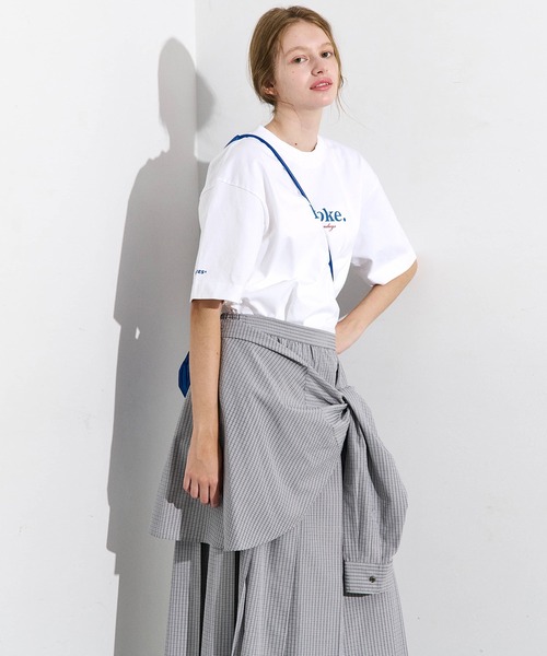 LE CIEL BLEU(ルシェルブルー)の「チェックレイヤードルックスカート / Checked Layered-Look Skirt(スカート・レディース・ベージュ/グレー・34/36/38)」の21枚目の写真