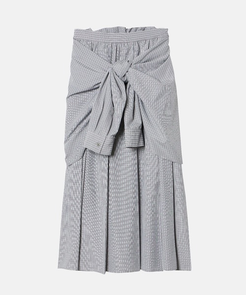 LE CIEL BLEU(ルシェルブルー)の「チェックレイヤードルックスカート / Checked Layered-Look Skirt(スカート・レディース・ベージュ/グレー・34/36/38)」の22枚目の写真