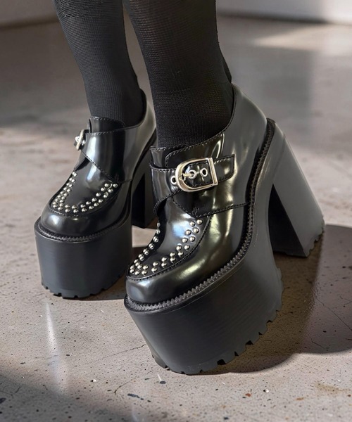 厚底 スタッズメリージェーンパンプス Jeffrey Campbell│Jeffrey